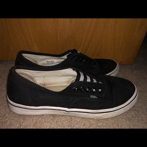 Black & White Vans Slip Ons - Women’s 7
